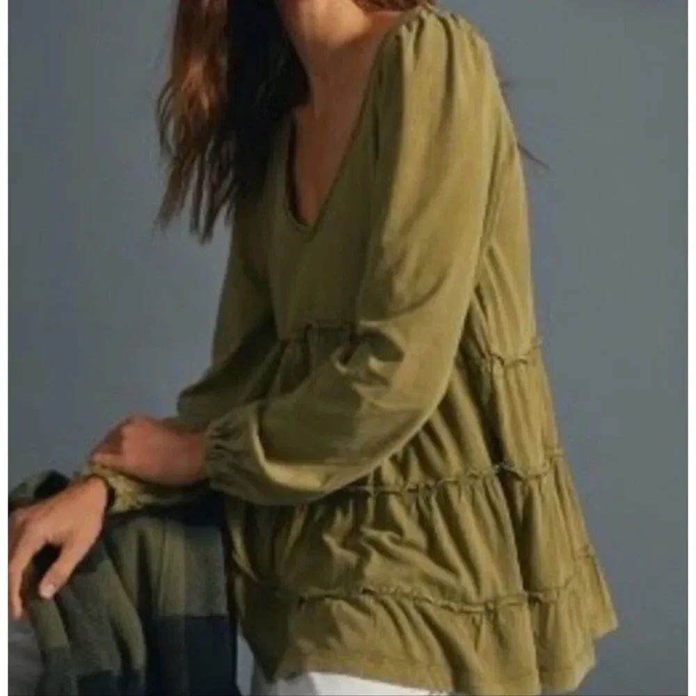 Anthropologie Tiered Tunic Top